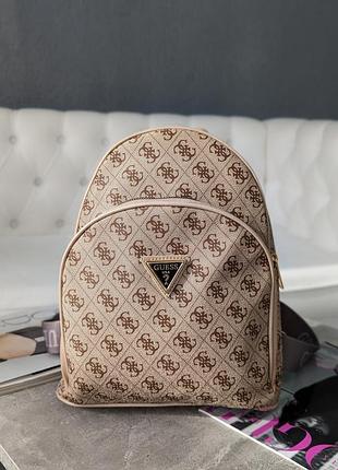 Рюкзак guess якість бежевий+світлі вставки є