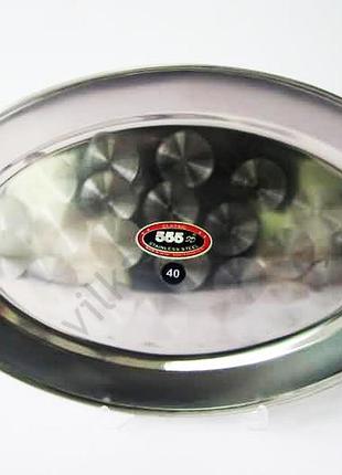 Блюдо овальное нержавейка l 40 cm w 26 cm forkopt