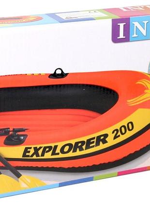 Надувная лодка intex explorer 200