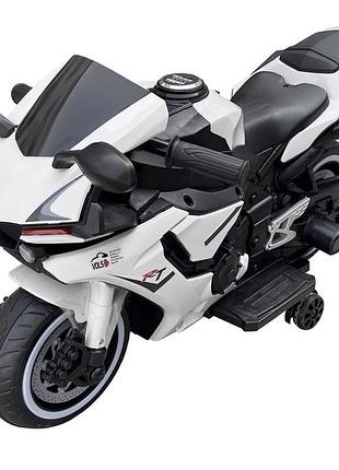 Дитячий електромотоцикл volso vs1900w білий 12v 40w, акумулятор 4.5ah від 3 років до 40 кг