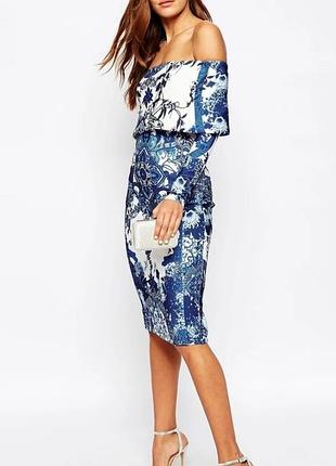 Красивое платье миди от asos 💙🤍