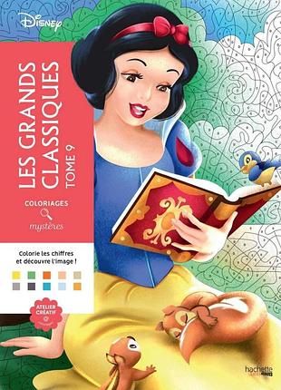 Розмальовка disney les grands classiques tome 9 — антистрес за номерами (франція)
