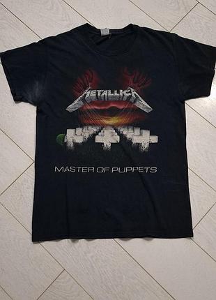 Gildan винтажная футболка металлика размер м metallica