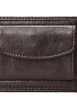 Зажим для денег badiya cpih08198 с карманом для мелочи кофейный