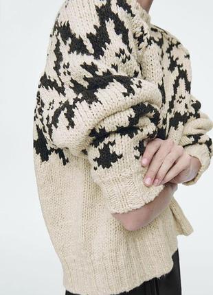 Светр cos fair-isle wool jumper