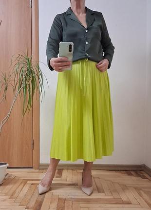 Стильная, яркая юбка плиссе размер 16