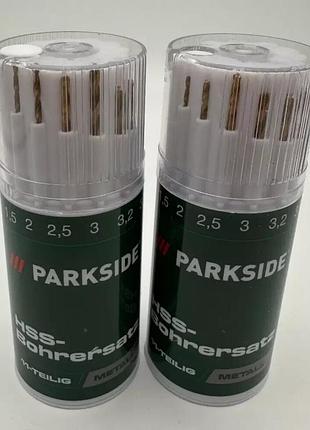 Набор сверл по металлу parkside hss-bohrersatz.11 шт (1,5-8мм)