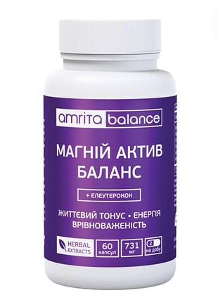 Магний актив баланс + элеутерокок 2 шт по 60 капсул