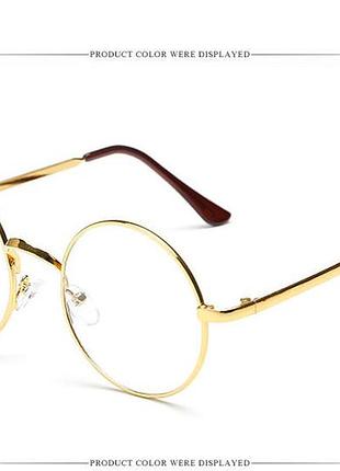 Имиджевые очки круглые miarhb ps12438-01 золотистые