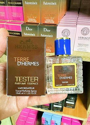 Мужской тестер hermes terre d'hermes parfum (гермес терре парфюм ) 40 мл