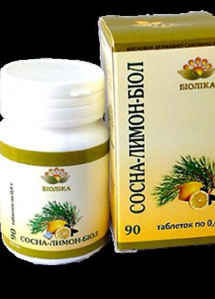 Сосна-лимон-биол 90 таблеток от пневмонии, бронхита 2 шт