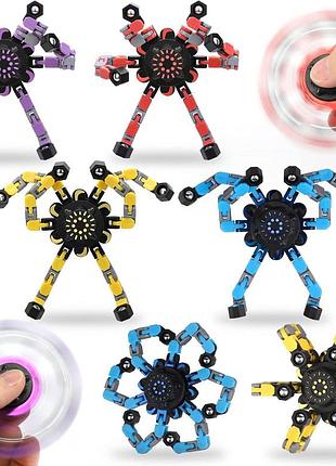 Іграшка-антистрес спінер-трансформер синій