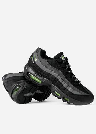 Кроссовки nike air max 95 corteiz black green