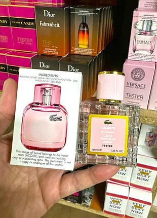 Жіночий тестер lacoste eau de l.12.12 pour elle sparkling (лакоста пур ель спарклінг) 40 мл