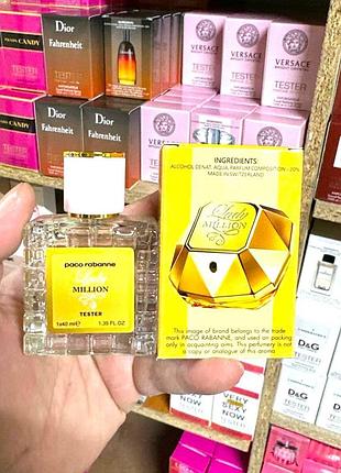Женский тестер paco rabanne lady million (пако рабан леди миллион ) 40 мл