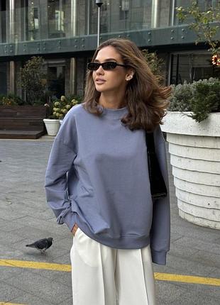 Трикотажный базовый свитшот