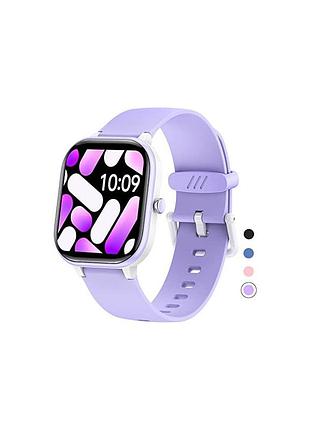 Смарт-часы hengto н39 plus fitness tracker для детей 6-16 лет, ip68 (фиолетовый)
