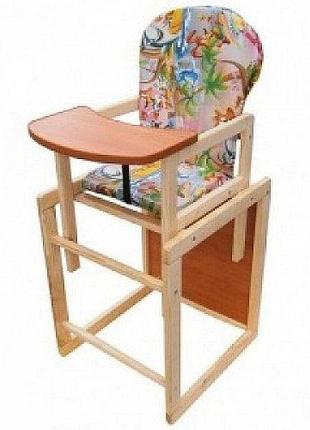 Детский деревянный стульчик стул для кормления