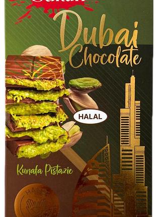 Дубайский шоколад с фисташкой и катаифи dubai chocolate sultan 200 г