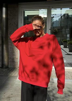 Трикотажный базовый свитшот