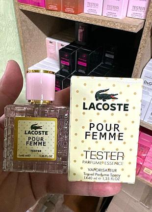 Женский тестер lacoste pour femme (лакоста пур фемме) 40 мл