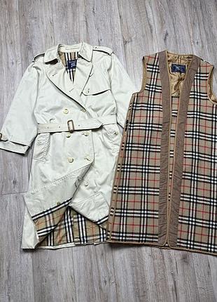 Вінтажний тренч burberryʼs vintage 90s з підкладом