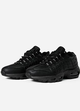 Кроссовки nike air max 95 black 4