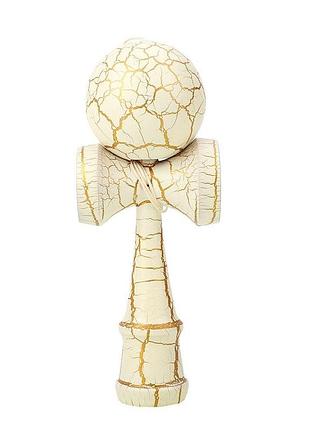 Игрушка kendama (кендама) beryou ootdty (жёлто-бежевый) деревянная 18 см