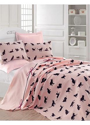 Покрывало вафельное пике cats 200х235 eponj home