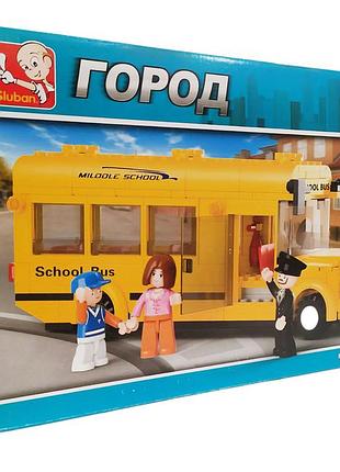Конструктор sluban город "автобус средней школы" m38-b0507