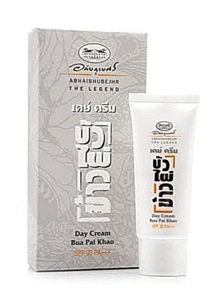 Органик дневной крем abhaibhubejhr с экстрактом лотоса, бамбука и риса spf 30 pa+++, 30 гр