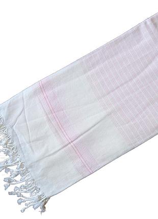 Пештемаль трайпл розовая полоска