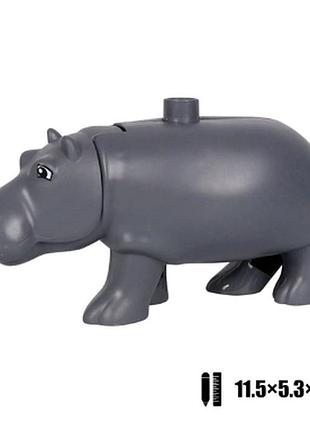 Фигурка конструктор животное бегемот