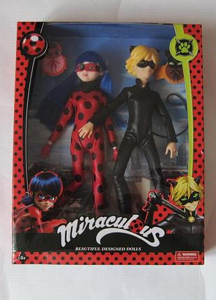 Набор кукол леди баг и супер кот, шарнирные