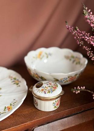 🕊️ мініатюрна порцелянова шкатулочка aynsley “cottage garden” (england)