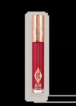 Жидкая матовая помада charlotte tilbury airbrush flawless lip blur оттенок ruby blur