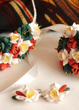 "осінь" комплект весільних прикрас