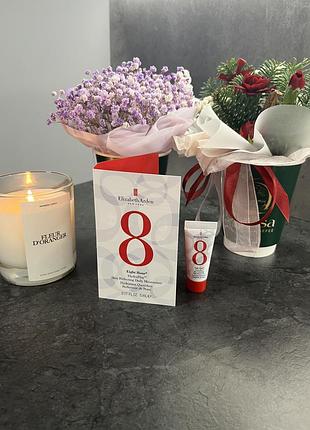 Elizabeth arden eight hour hydraplay skin perfecting daily moisturizer - денний зволожувальний крем із мускатною шавлією і скваланом, мініатюра, 5 мл