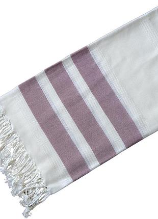 Пештемаль narin с бордовыми полосками
