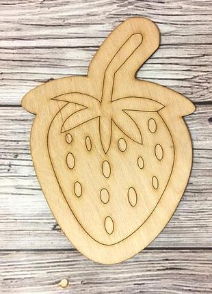 Дерев'яна заготовка "полуниця"