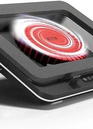 Охолоджувальна підставка iets gt600v1 для ноутбуків 14.1-19.3 дюйми з турбовентилятором 5.5 дюйми чорна