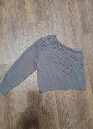 Шерстяная кофта джемпер свитер с одним рукавом other stories