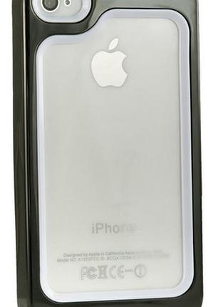 Чехол бампер для iphone 4 perfectum черный
