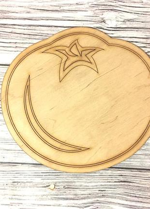 Деревянная заготовка "помидор"