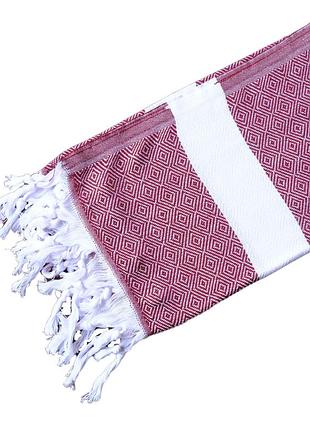 Пештемаль diamond lux бордо