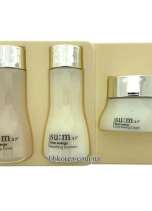 Набір мініатюр зволожуючої, відновлюючої лінійки su:m37° time energy 3pcs set