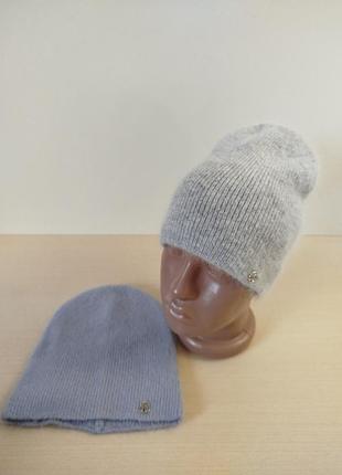 Шапка зимняя женская ангоровая.