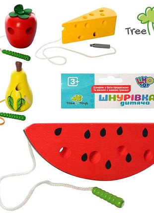 Дерев`яне шнурівка груша