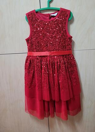 Нарядное платье primark на 7-8 лет