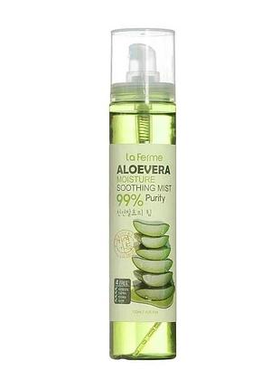 Мист для лица с экстрактом алоэ вера farmstay la ferme aloevera moisture soothing mist 120 мл